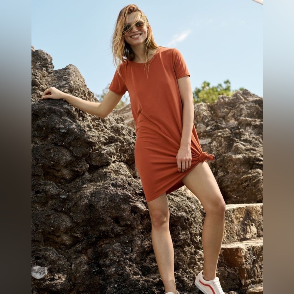 Madewell Sandwashed Swingy Tee Dress – Size XXS- over‎ sized! 🔥🍂